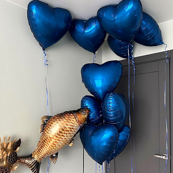 Композиция из шаров "Влюбленный карасик" 