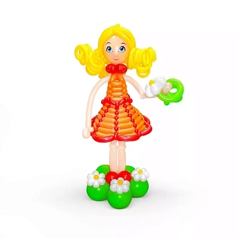 Фигура из шариков "Принцесса с ромашкой"