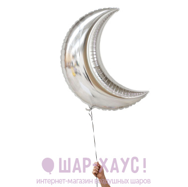 Фигура Месяц "Серебро Металлик" (91 см) фото