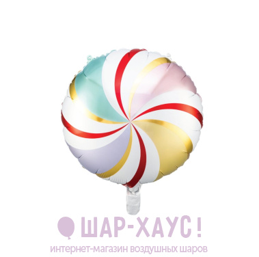 Фольгированный круг "Карамелька Мульти" фото