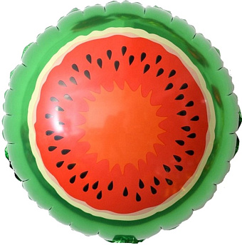Фольгированный круг "Арбуз" 45 см