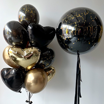 Композиция из шаров "Оникс" 