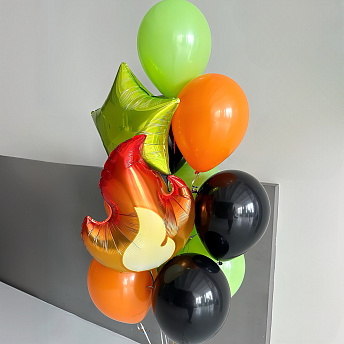 Фонтан из шаров "Пламя"