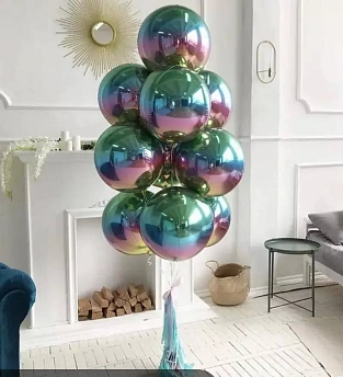 Фонтан из воздушных шаров сфер "Градиент"