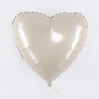 Фольгированное сердце "Жемчужный сатин"