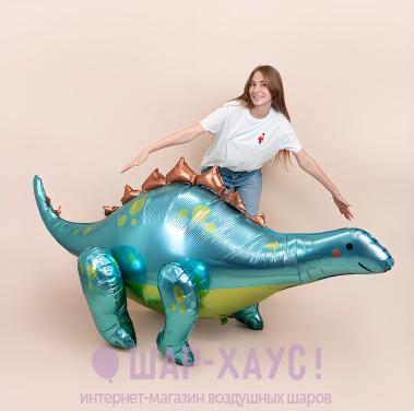 Фольгированная фигура AIR "Огромный Стегозавр" 3D фото