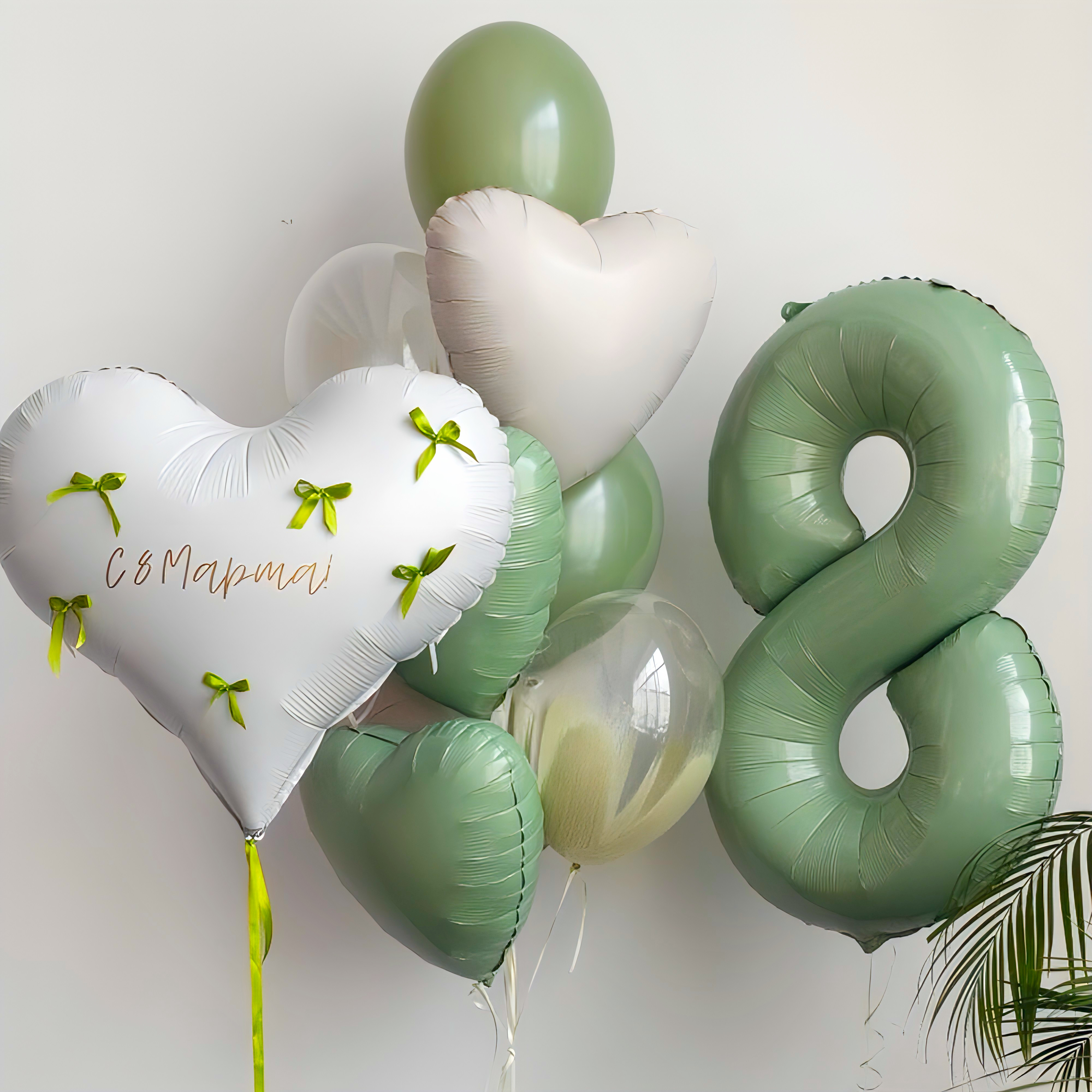 Композиция из шаров "Весенние бантики" 