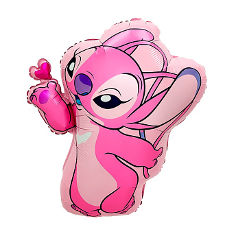 Фольгированная фигура "Ангел, монстрик с сердечком"