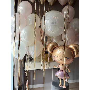 Композиция из шаров "Нежная мышка" 