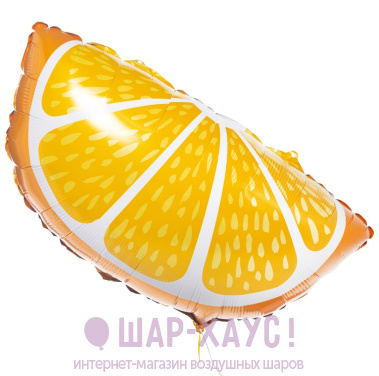Фольгированная фигура "Долька Апельсина" 58 см фото