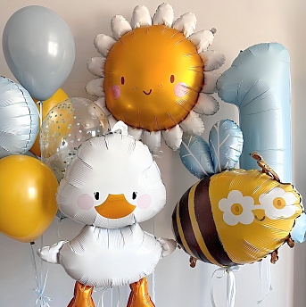 Композиция из шаров "Полянка" 