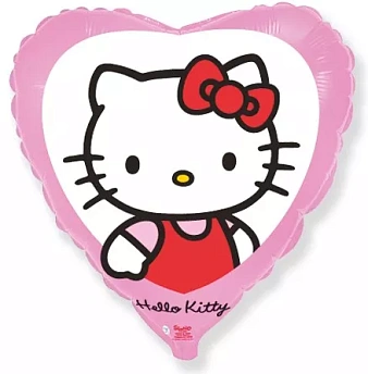 Фольгированное сердце Hello Kitty Милый котенок