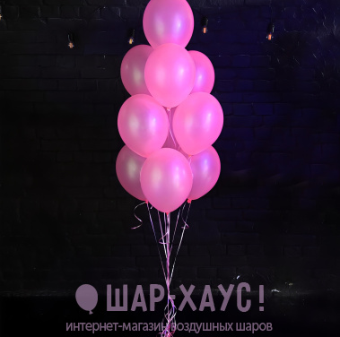 Светящиеся воздушные шары "Розовый Неон" фото