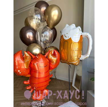 Композиция из шаров "Идеал"  фото