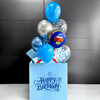 Коробка сюрприз с шарами "Brawl Stars"