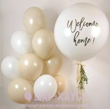Композиция из шаров "Welcome home 2" фото