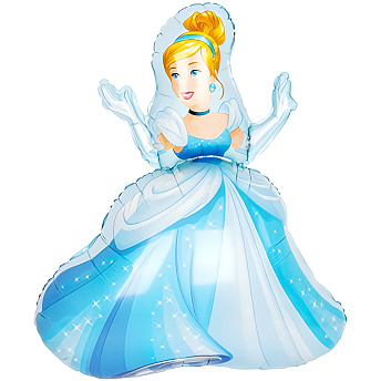 Фольгированная фигура "Принцесса Золушка Бальное платье" 