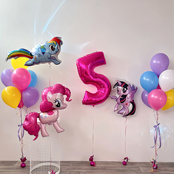 Композиция из шаров "My Little Pony" 