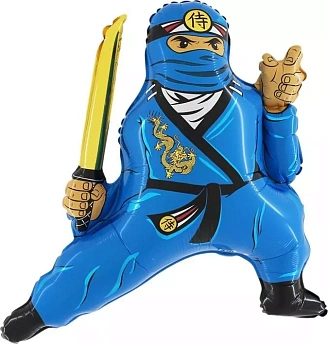 Фольгированная фигура "Ниндзя синий"