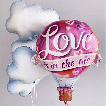 Композиция из шаров "Love is in the air"
