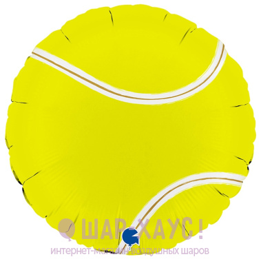 Фольгированный круг "Теннисный мяч" фото