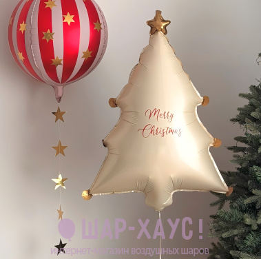 Композиция из шаров "Елка при параде"  фото