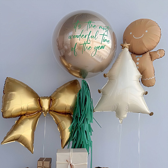 Композиция из шаров "Золотой миг" 