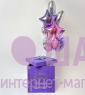 Коробка сюрприз с шарами "Сиреневый блеск"