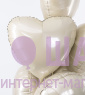 Фольгированное сердце "Жемчужный сатин"