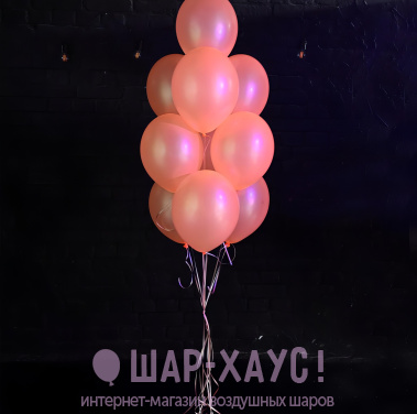 Светящиеся воздушные шары "Оранжевый Неон" фото