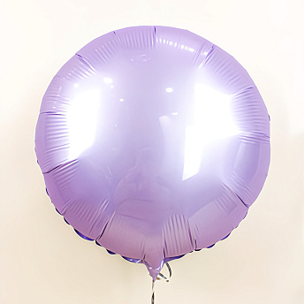 Фольгированный круг "Лиловый сатин"