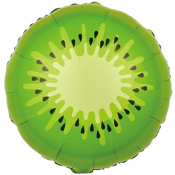 Фольгированный круг "Киви" 45 см