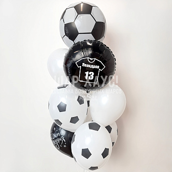 Фонтан из шаров "Футболист"