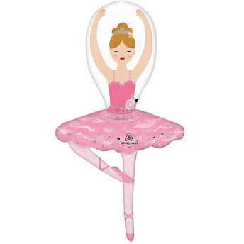Фольгированная фигура "Балерина" 109 см