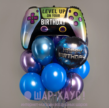 Букет из шаров "Space Birthday!" фото