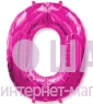 Фольгированные шары цифры "Розовые" 1 шт. (102 см)