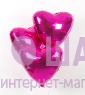 Фольгированное сердце "Фуксия металлик"