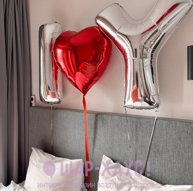 Надпись из шаров "I LOVE YOU" фото